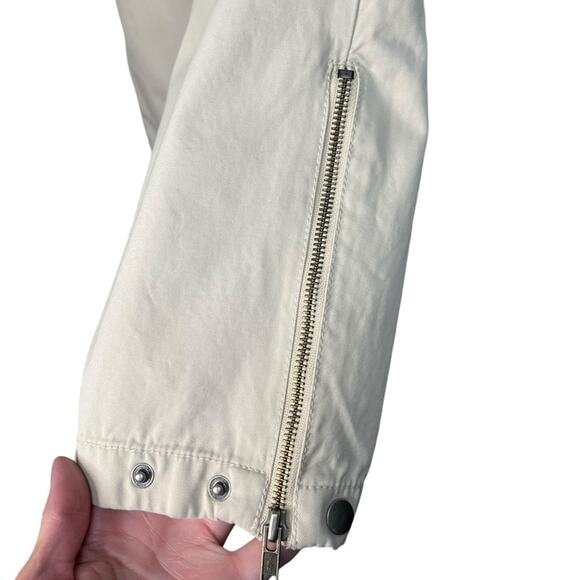 GAP Y2K Drawstring Tan Cropped Cotton Cargo Pants Women’s Size 6 - Picture 6 of 10